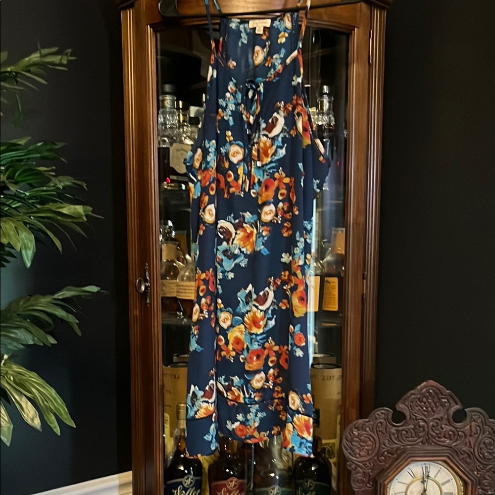 Lily white Floral baby doll Sleeveless Dress